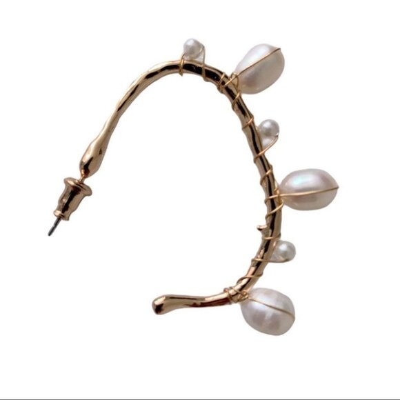 Woman Fashion Open Hoops Earrings - Picture 1 of 6